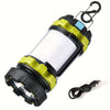 Rechargeable Camping Lantern Flashlight with 6 Modes and 4000mAh Power Bank