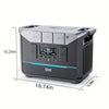 2000W Portable Power Station with Fast-Charging LiFePO4 Battery (Solar Ready)