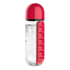 2-in-1 Water Bottle with Integrated 7-Day Pill Organizer – 600ml