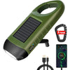 Solar Hand-Crank Emergency Flashlight
